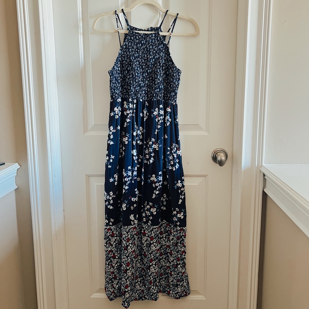 Navy Floral Sundress
